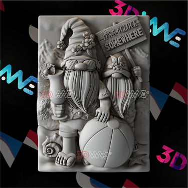 HOLIDAY GNOMES 3d stl 3DWave.us